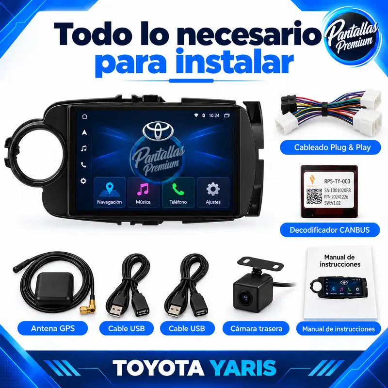 Toyota Yaris accesorios incluidos