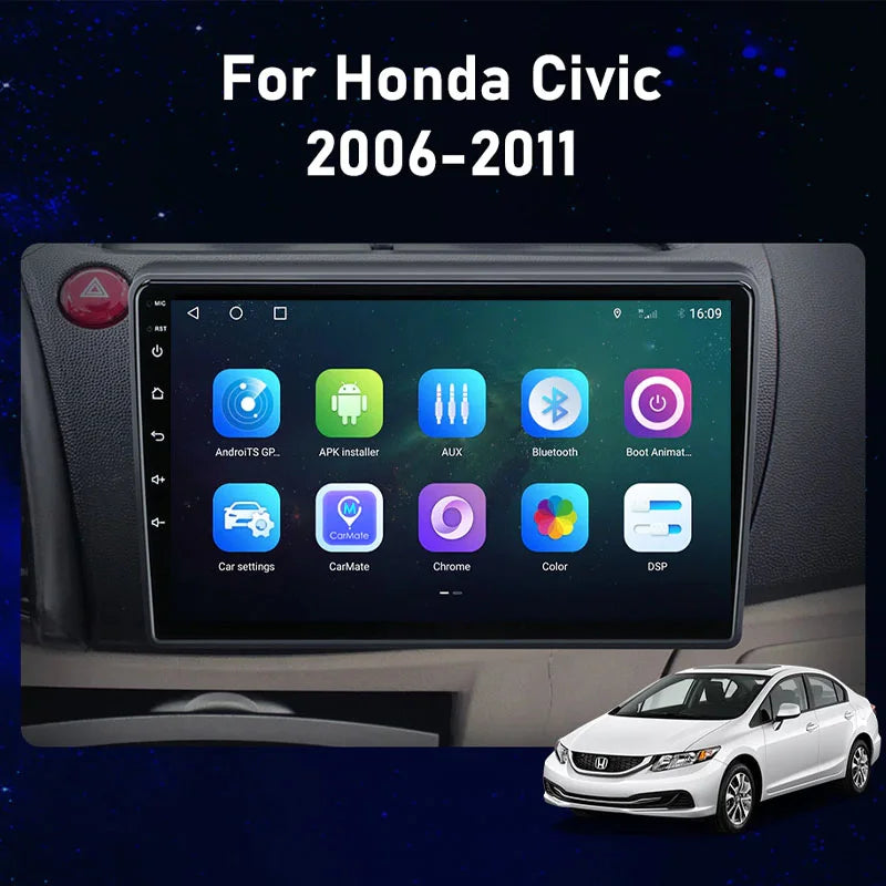 Radio Pantalla Carplay para Honda Civic Hatchback 2005-2011 - foto 2