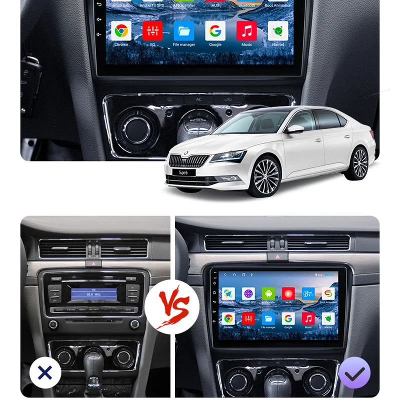 Radio Pantalla Carplay para Skoda Super B 2 2008-2015 - foto 3