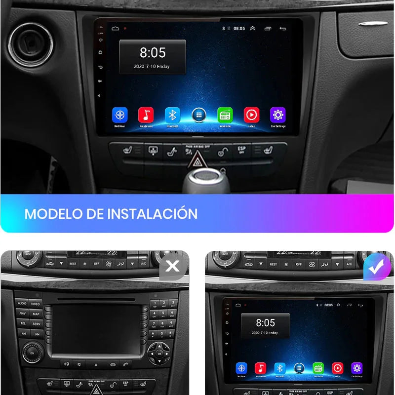 Radio Pantalla Carplay para Mercedes-Benz W211 E300 - foto 3