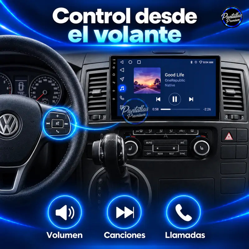 Mandos del volante Volkswagen Multivan T5 Transporter Caravelle Typ 7H 2003-2015