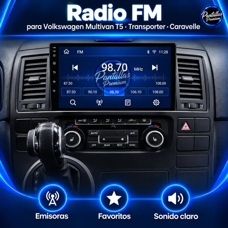 Radio FM Volkswagen Multivan T5 Transporter Caravelle Typ 7H 2003-2015