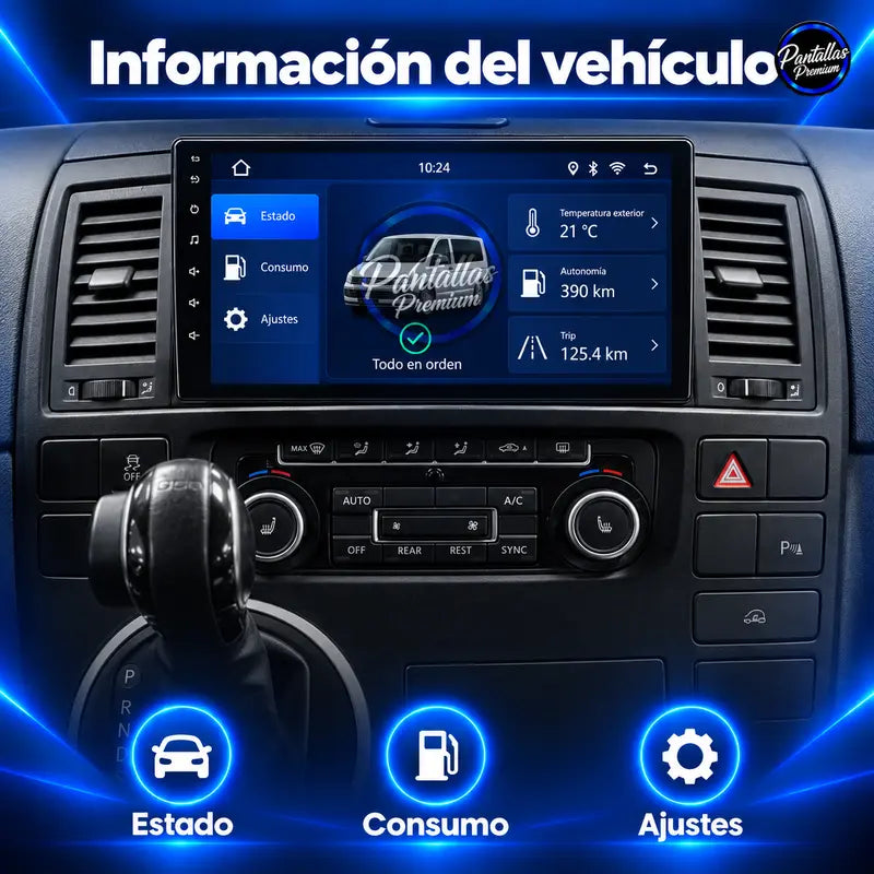 Información del vehículo Volkswagen Multivan T5 Transporter Caravelle Typ 7H 2003-2015
