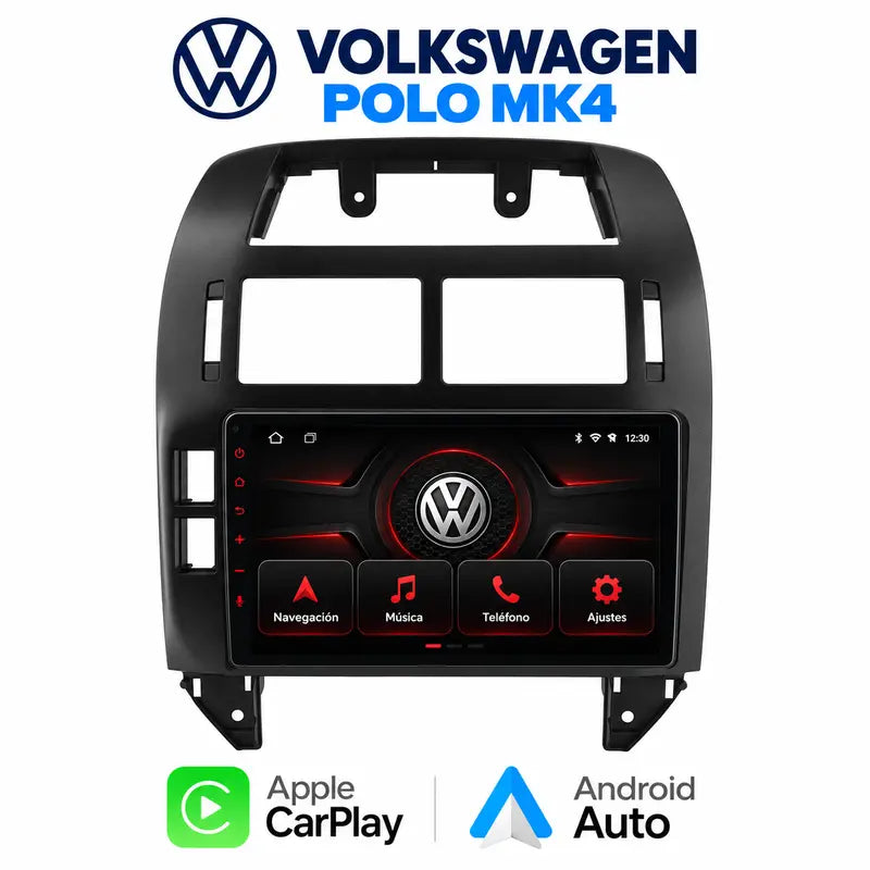 Portada Volkswagen Polo Mk4 pantalla CarPlay Android Auto