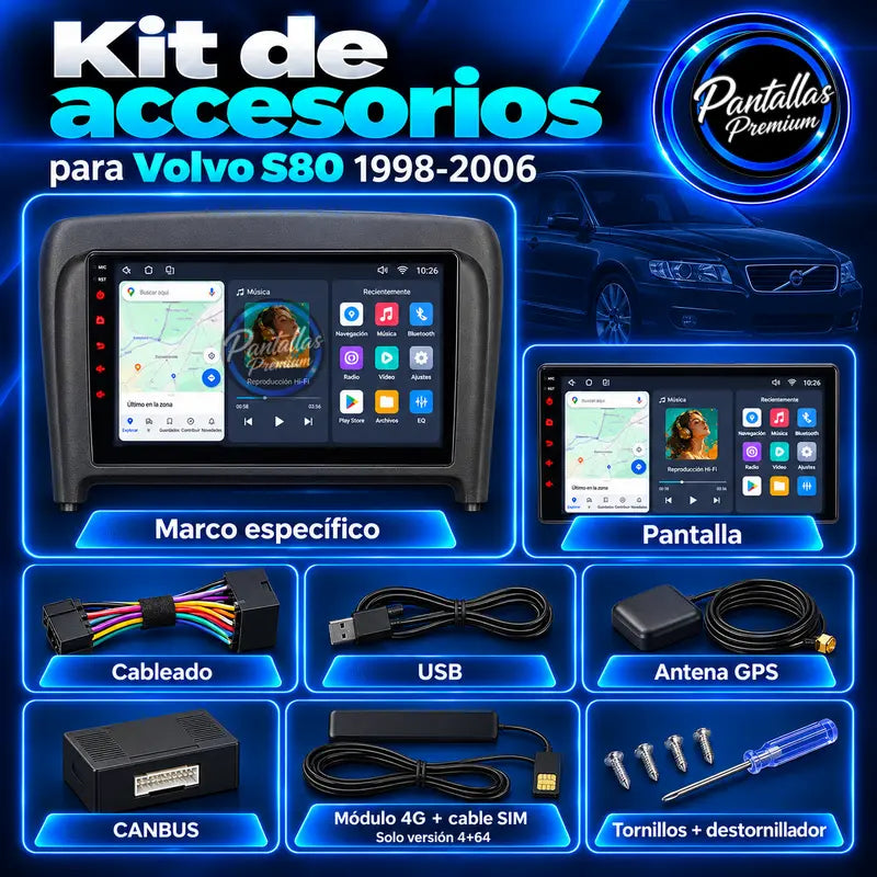 Kit de accesorios Volvo S80 Mk1