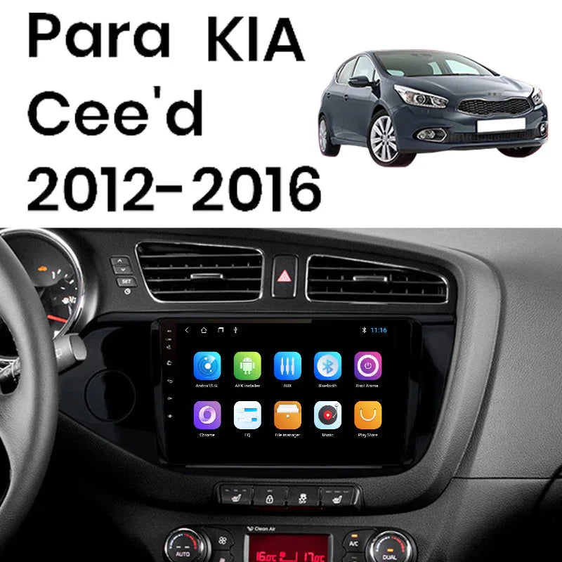 Radio Pantalla Carplay para KIA Ceed 2012-2016 - foto 2