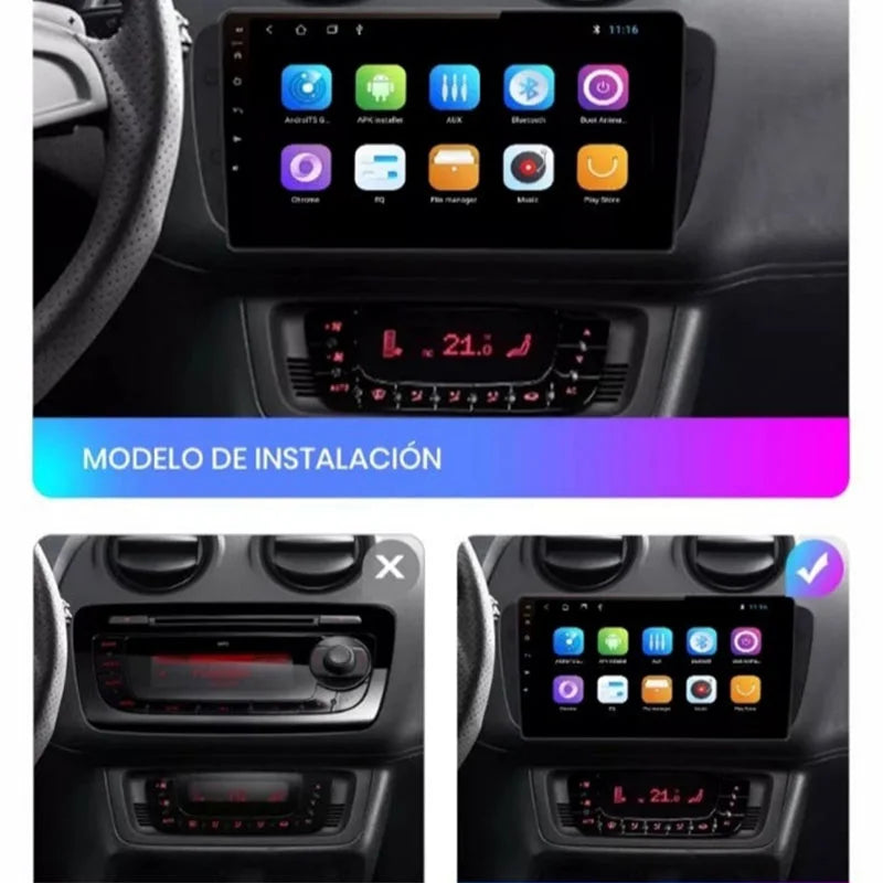 Radio Pantalla Carplay para Seat Ibiza 6J 2009 - foto 3