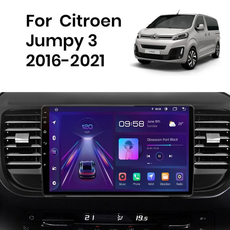 Radio Pantalla Carplay para Citroen Jumpy 3 Spacetourer 2016-2021 - foto 2
