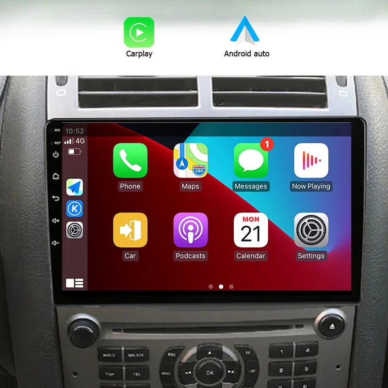 Radio Pantalla Carplay para Peugeot 407 2004-2011 - foto 3