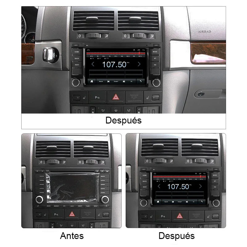 Radio Pantalla Carplay para Volkswagen T5 Multivan Touareg 2004-2009 - foto 2